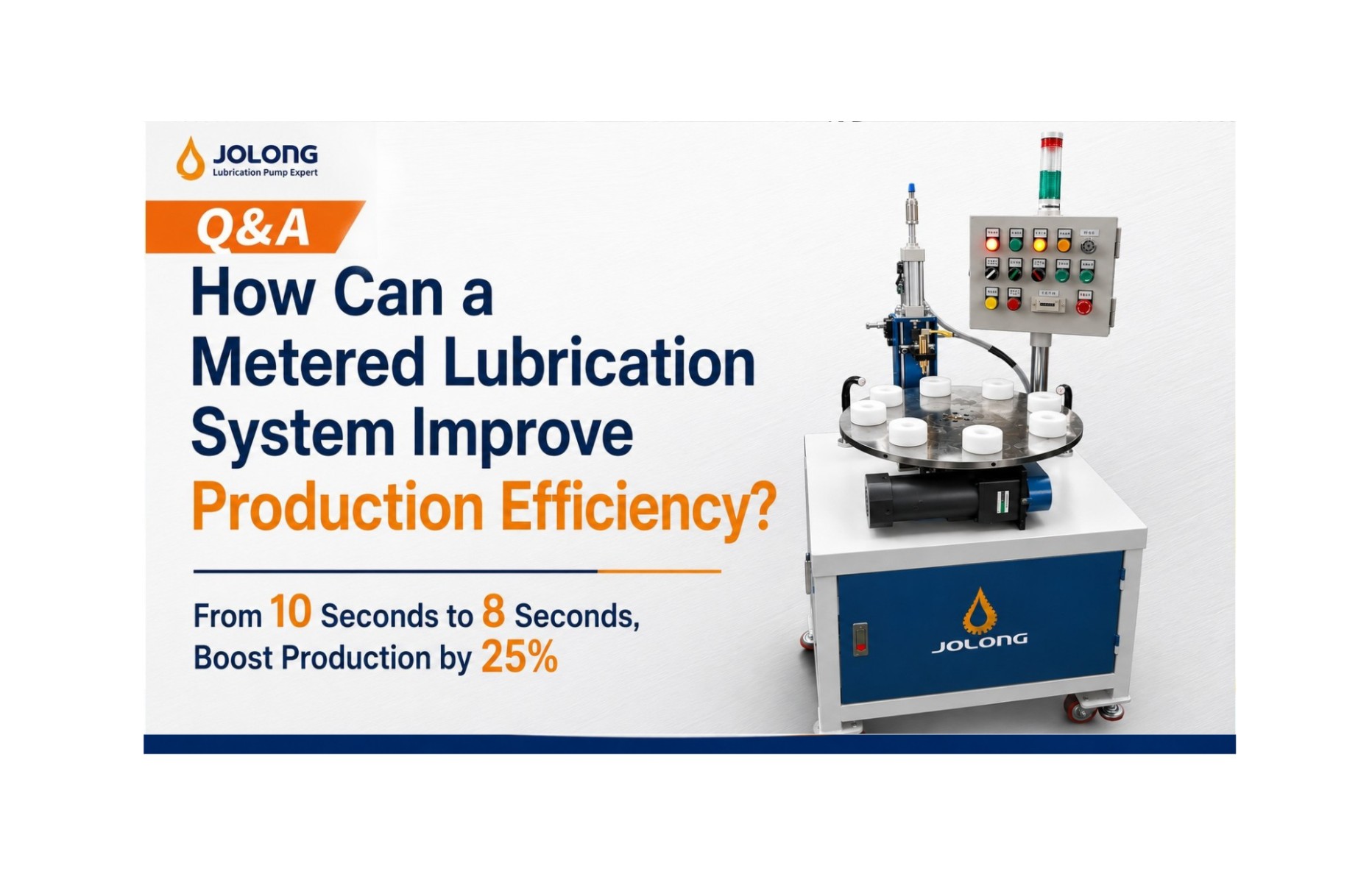 Boost Output by Up to 25% with Metered Lubrication — Efficiency & Environmental Benefits | Jolong Machine