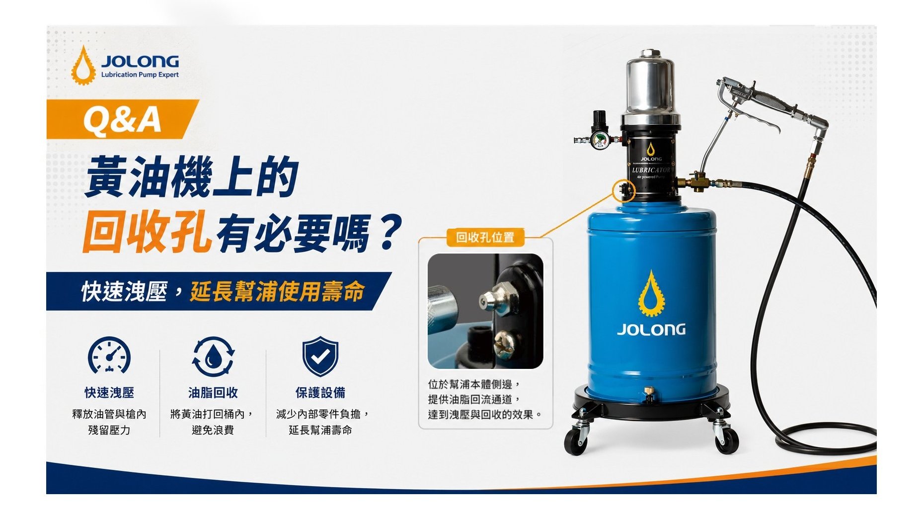 黃油機上的回收孔有必要嗎? 黃油機回收孔的用途說明